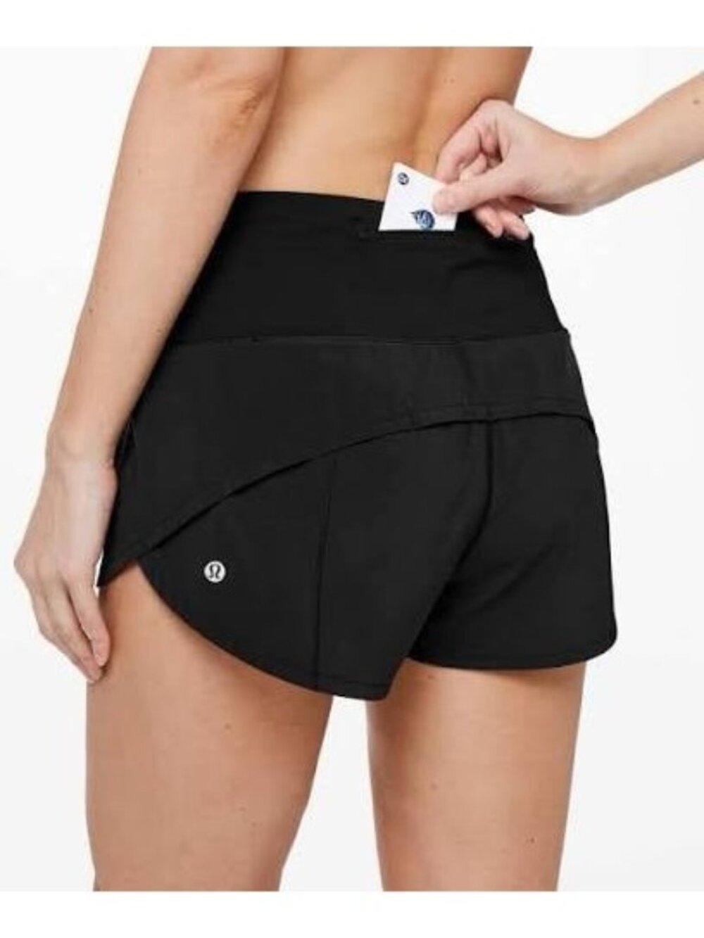 Lululemon Speed Up Short High-Rise 2.5" Black Gym Yoga Running Size 4 Lined